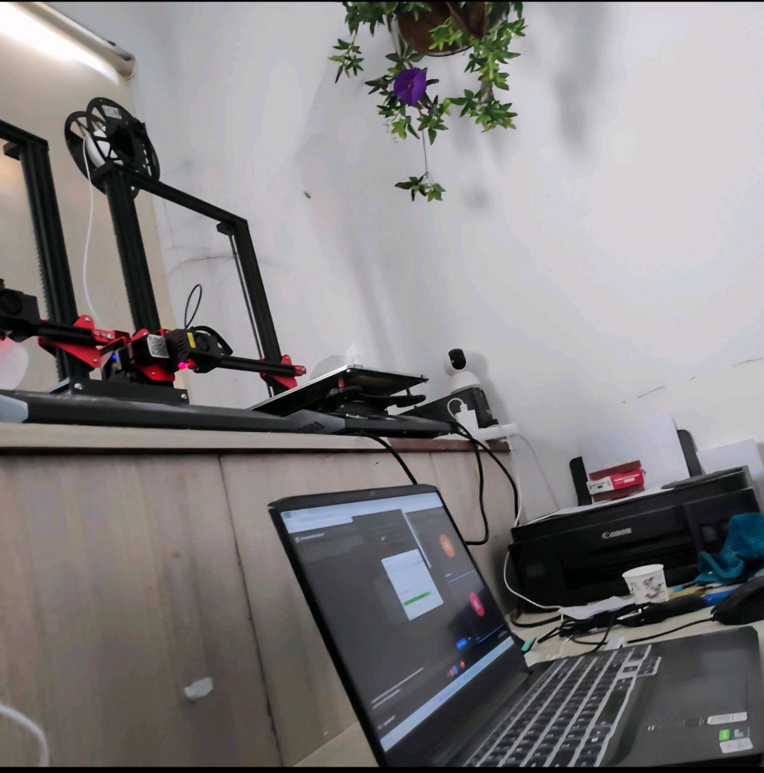 Messy desk with tools